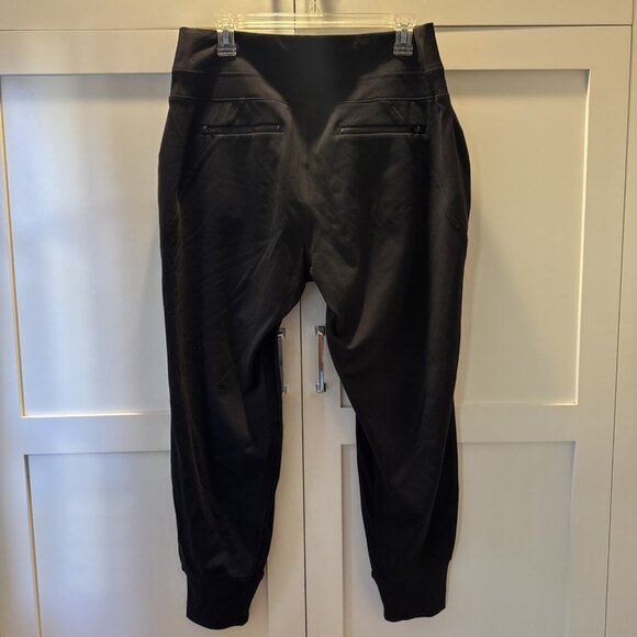 Athleta Venice Joggers Size L Black High Rise Nylon Stretch Athleisure - Picture 8 of 13